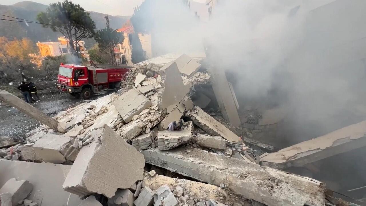 الجيش الإسرائيلي يستهدف منزلاً في بلدة جباع جنوب لبنان