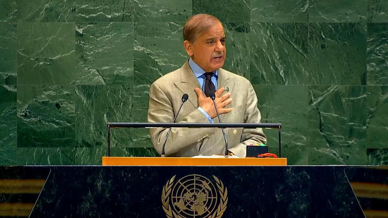 شهباز شريف يؤكد دعم باكستان لإقامة دولة فلسطينية ويعلن استعداد بلاده لحوار شامل مع الهند
