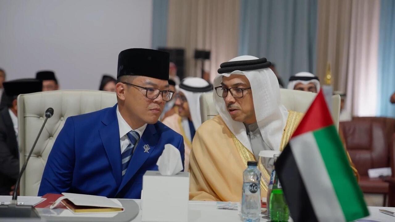  منصور بن زايد يشارك في القمتين الخليجية والعربية الإسلامية الطارئة في الدوحة
