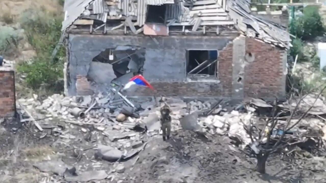 Russian flag flies over Chasov Yar after 16 months of fighting
