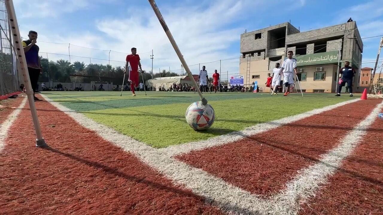  انطلاق بطولة الأمل الكروية لذوي البتر في غزة بمشاركة نحو 50 لاعباً