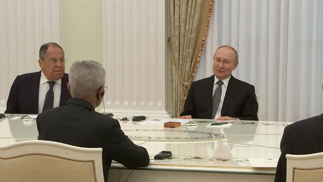 Close friends - Putin and Indian FM Jaishankar all smiles at meeting in Moscow