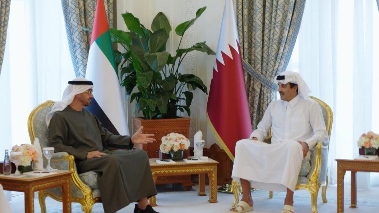 UAE president meets with Qatar's Emir following strikes on Doha


