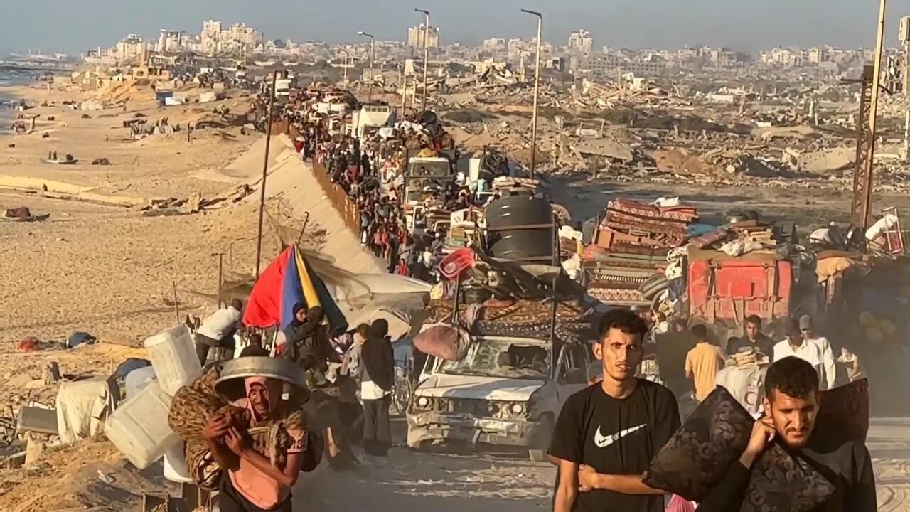 Thousands flee Gaza City as Israel launches major ground assault

