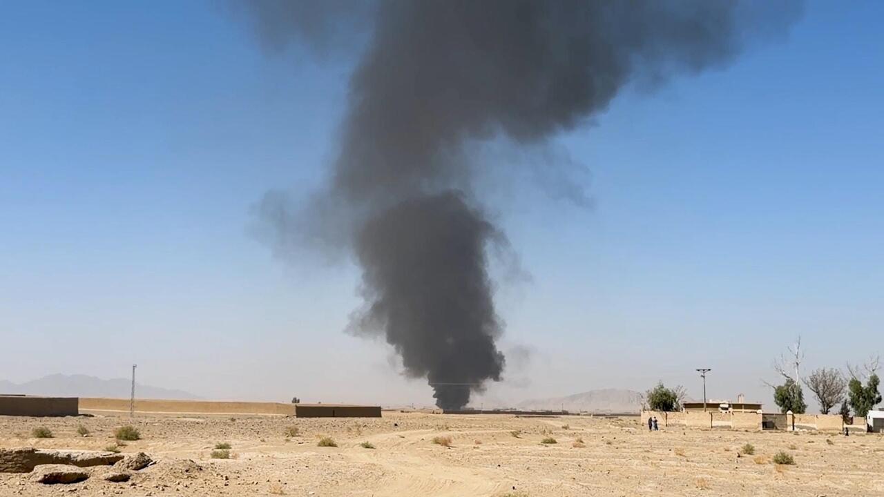 Smoke rises over Pakistan's base near Afghan border amid ongoing clashes

