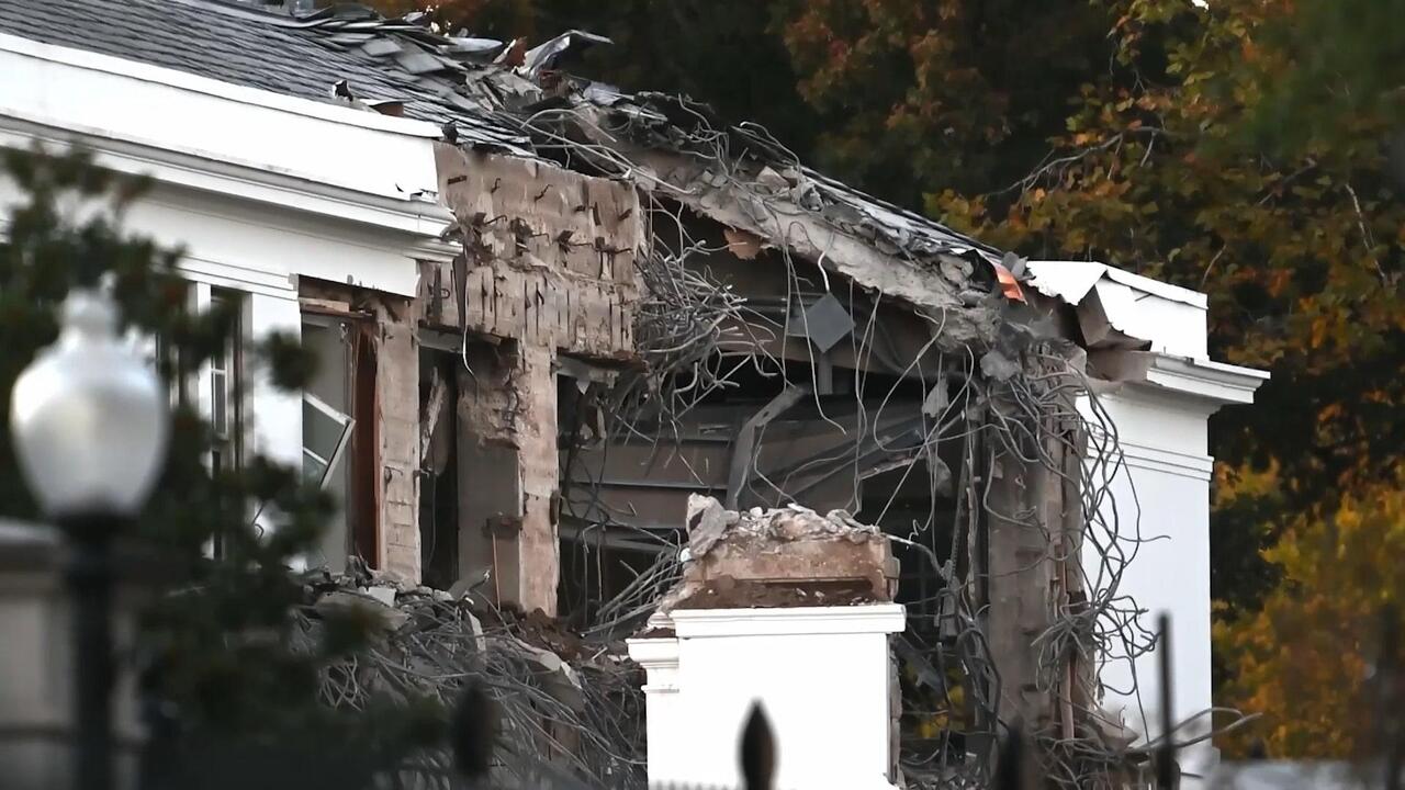 White House Down! Demolition begins at East Wing for Trump's 'big, beautiful' ballroom

