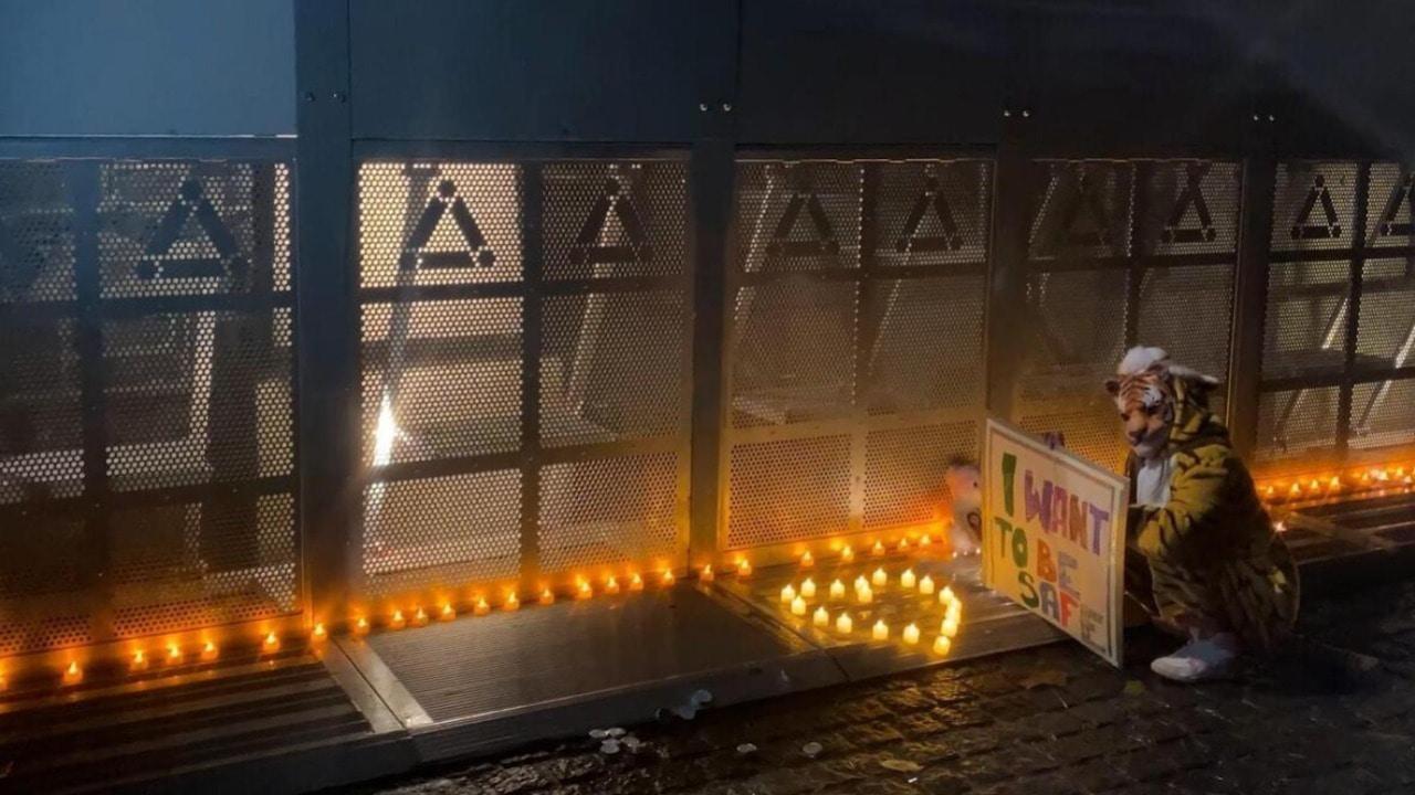 Candles lit in Dublin for alleged assault victim amid mass anti-immigration protests