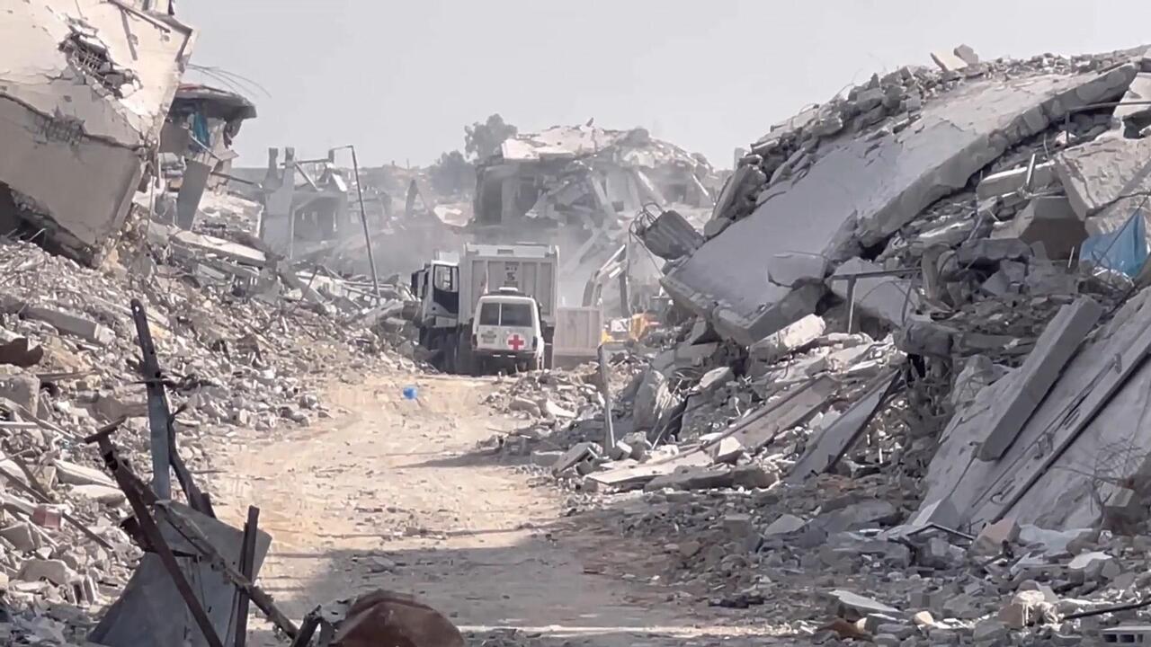 Searching the rubble - Hamas, Red Cross recover bodies of three Israeli hostages in Gaza
