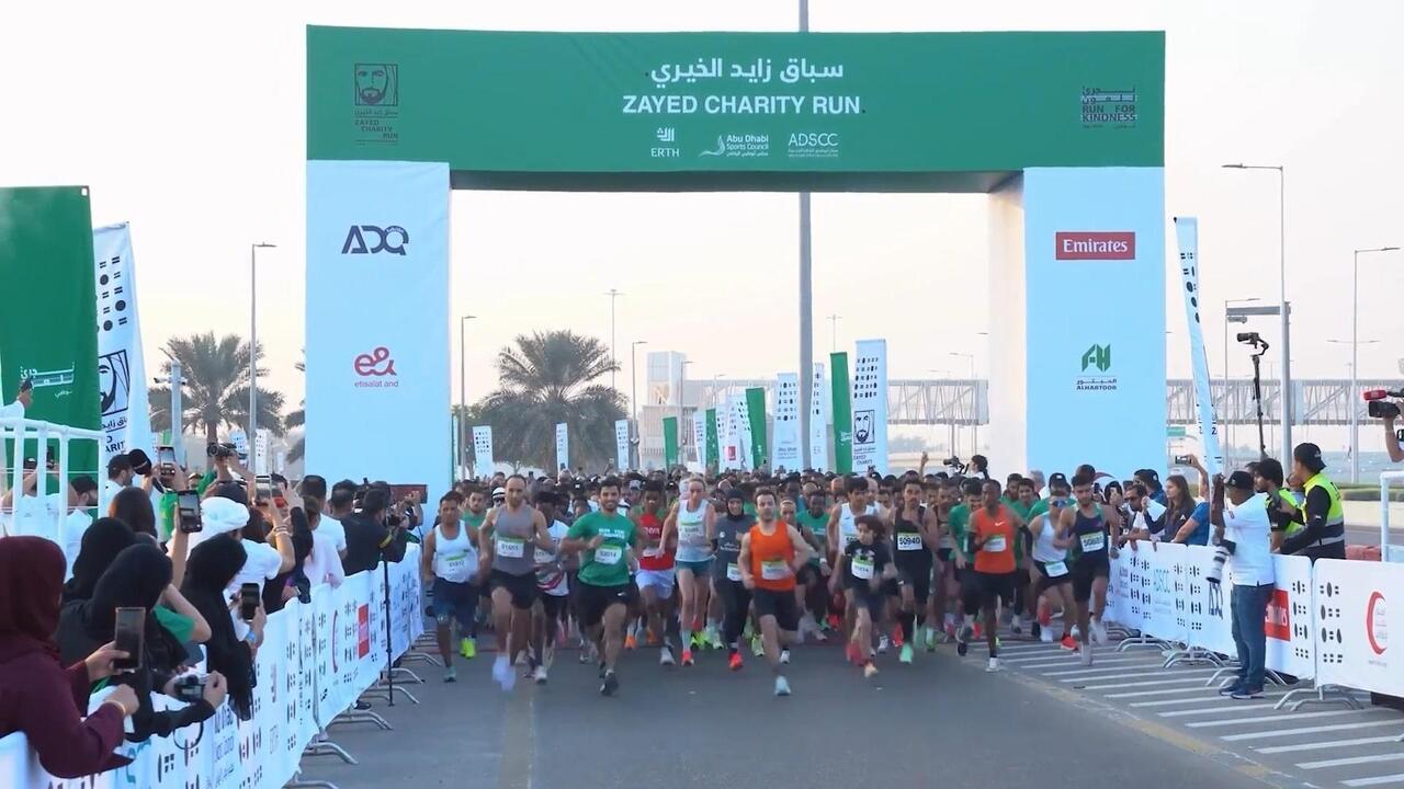 انطلاق النسخة الـ24 من سباق زايد الخيري في أبوظبي بمشاركة أكثر من 10 آلاف متسابق