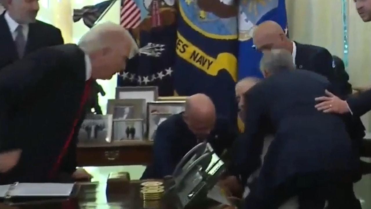 Oval Office emergency! - White House drama as pharma exec faints in front of Trump

