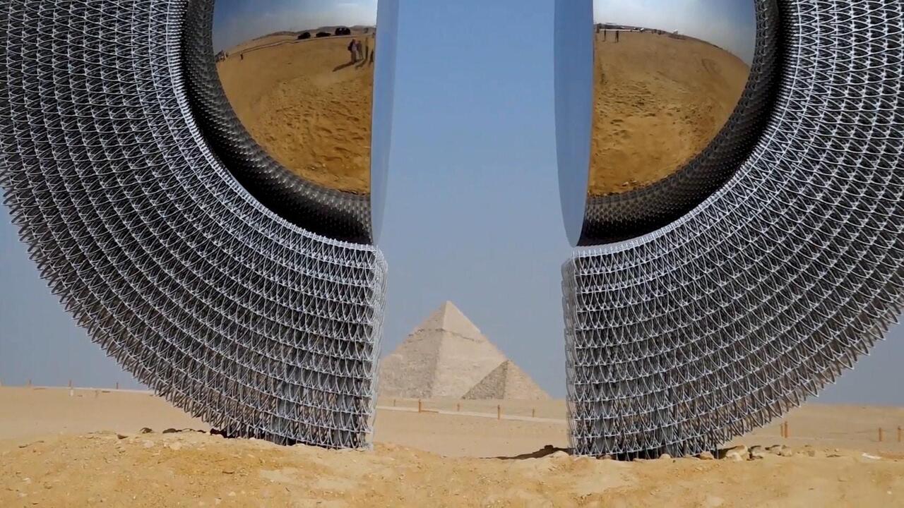 Apex artworks! - Ancient Egypt gives rise to VERY modern sculptures at pyramid showcase 