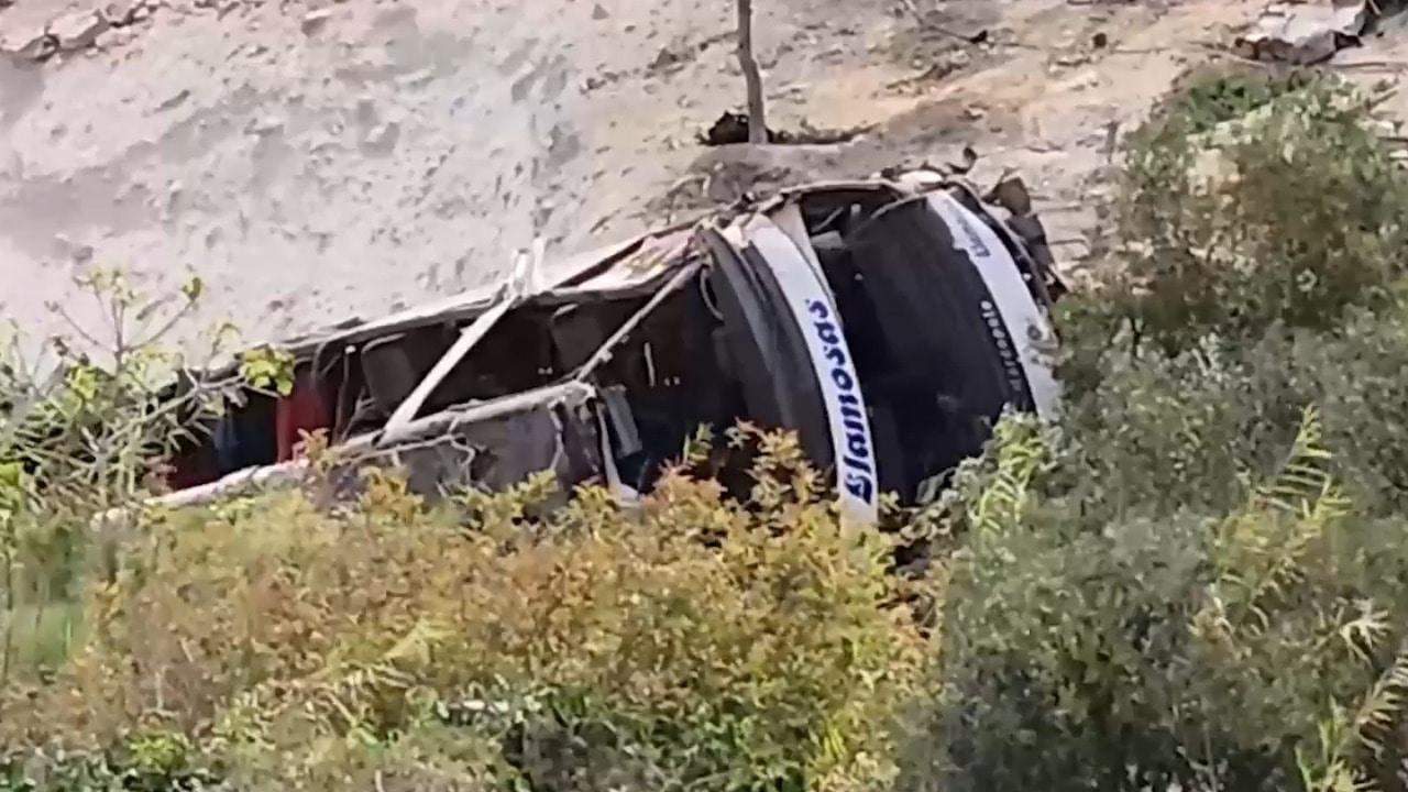 Bus plunge horror - At least 37 dead in Peru ravine crash
