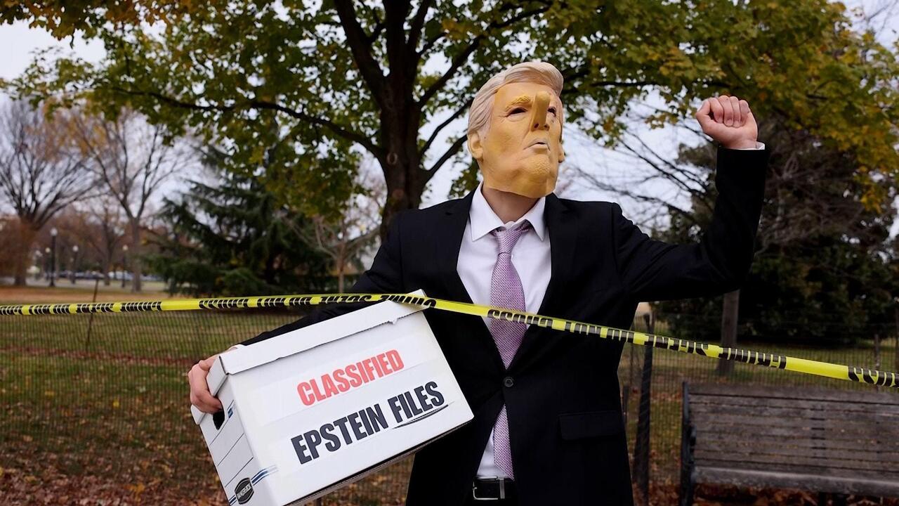 'Crime scene!' - White House wrapped in tape as Trump dragged deeper into Epstein scandal