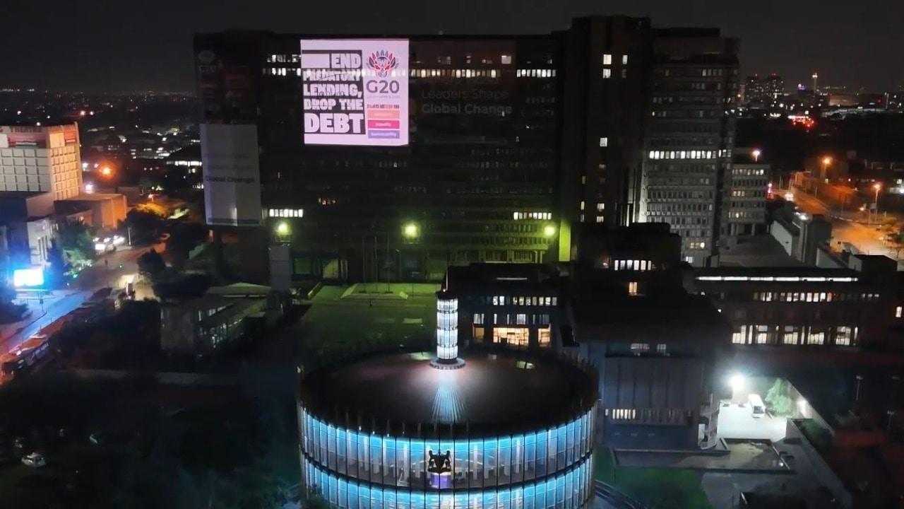 Global North extracting wealth, commodities, labour! - Activists light up Jo'burg for G20