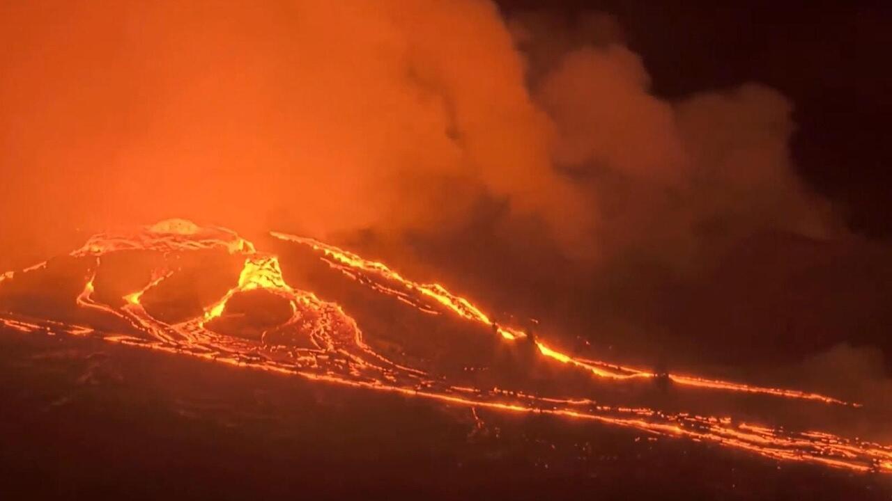 On a hot streak! Lava pours from Mount Kilauea in latest volcanic eruption

