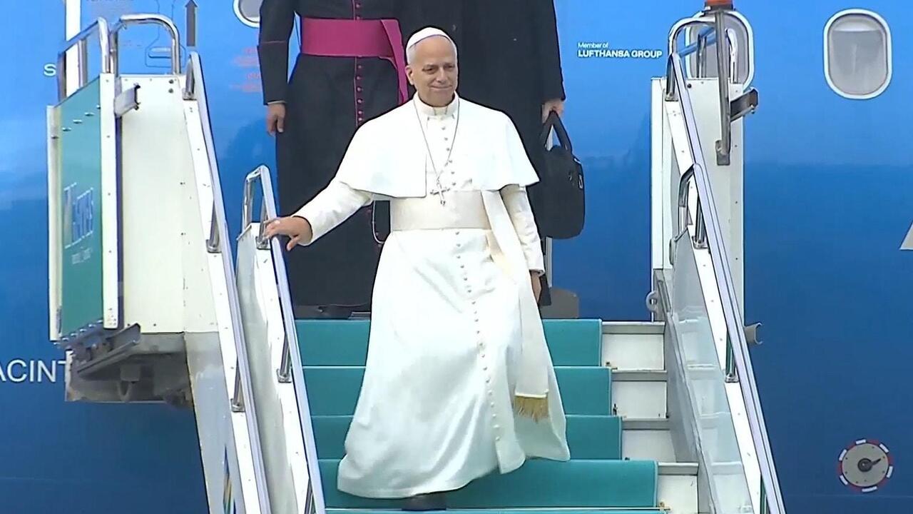 Pope in Turkey - Leo XIV lands in Ankara on first foreign trip of his papacy
