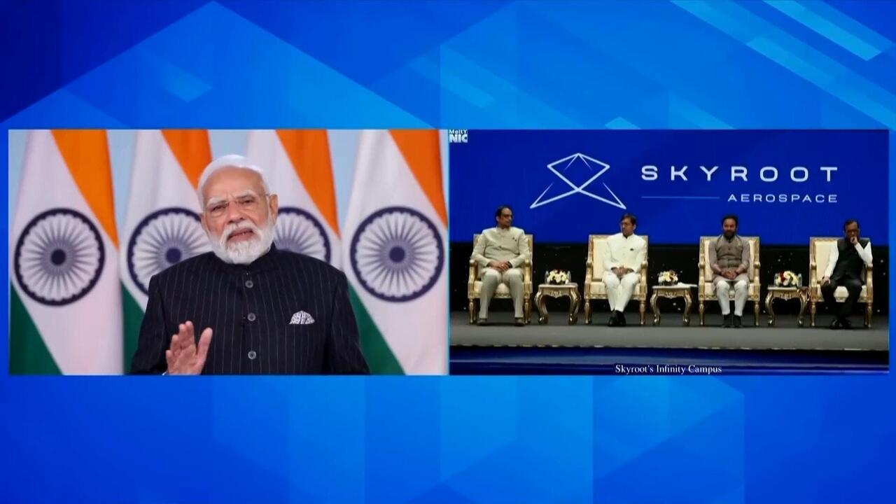 Space race! - Modi says world is watching as India launches private rocket
