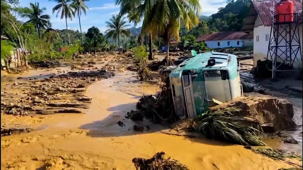 Sumatra devastation - Hundreds killed as flash floods and landslides ravage Indonesia