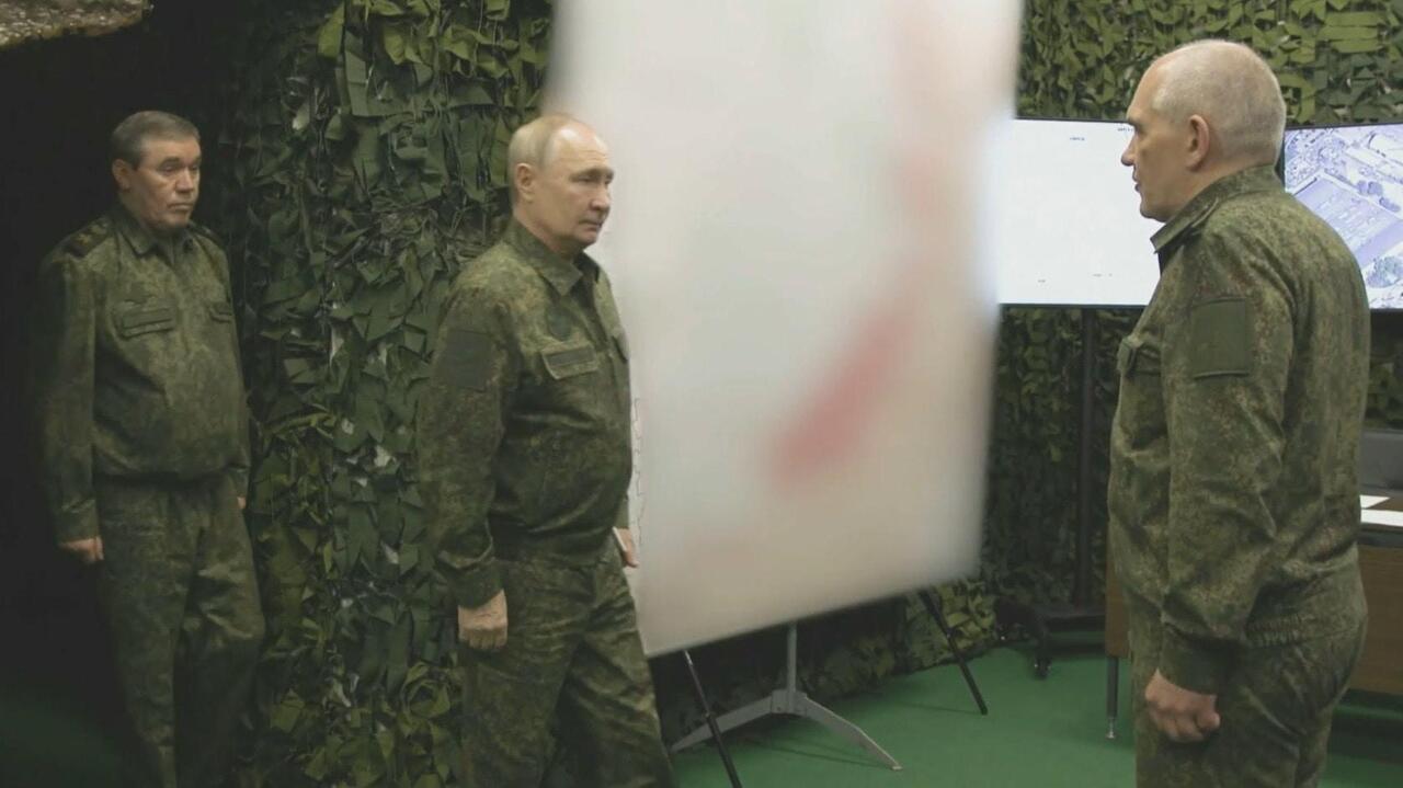 Leading from the front - Putin visits troops, generals in Ukraine battle-zone
