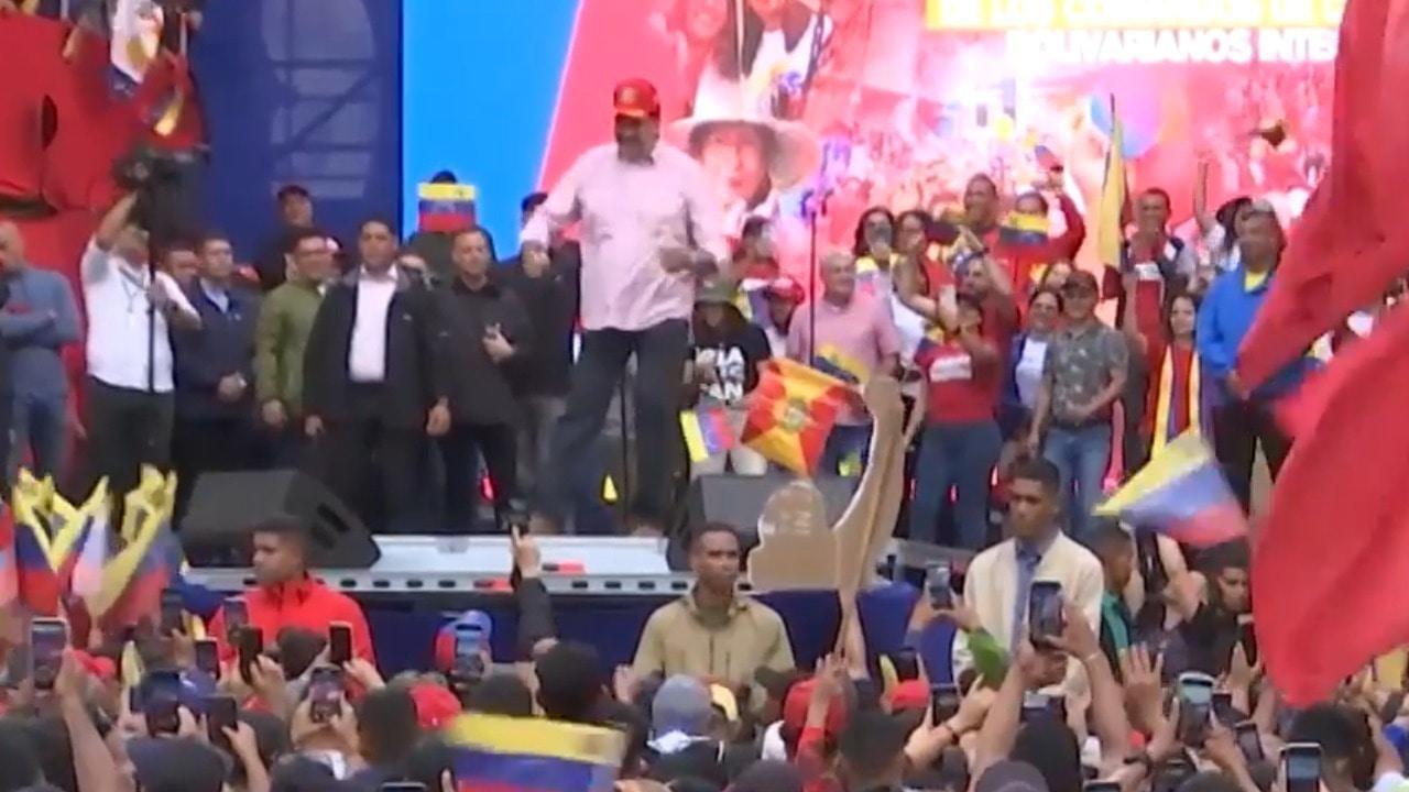 Dance for peace! Maduro bops to now-iconic track at huge Caracas rally