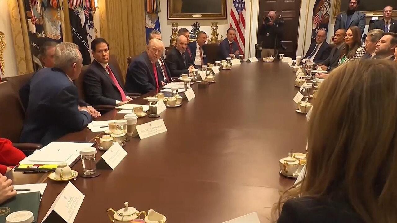 'Anyone here on the fat drug?!' - Trump's holds final cabinet meeting before Christmas
