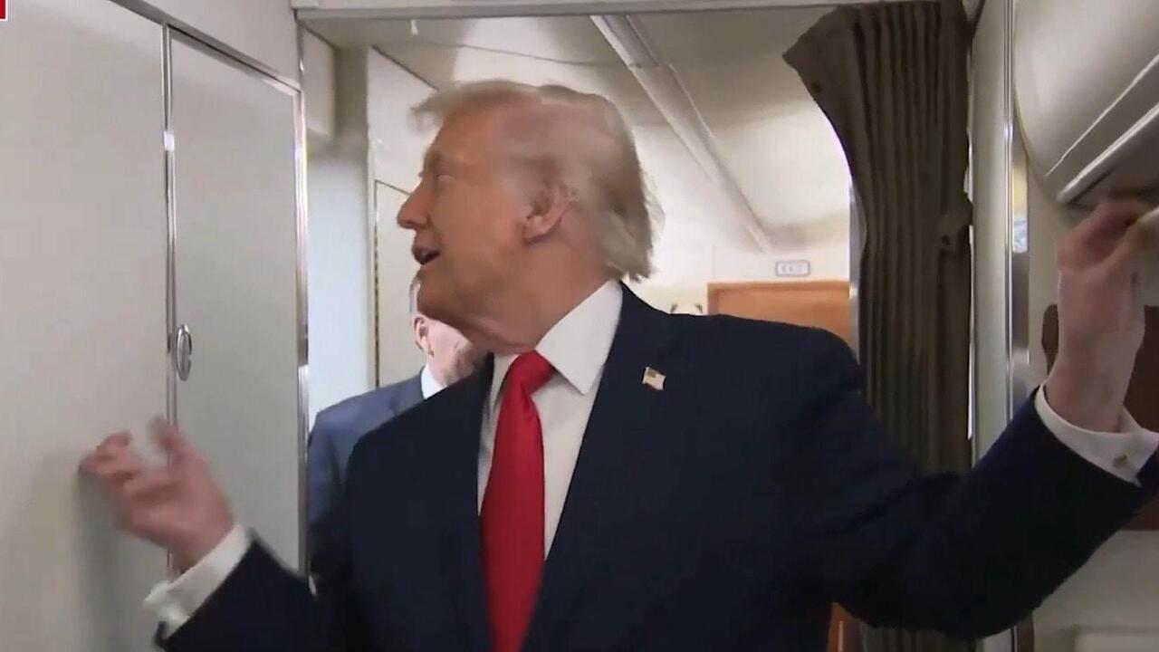 'Come on out!' - Trump almost taken out by toilet door on Air Force One

