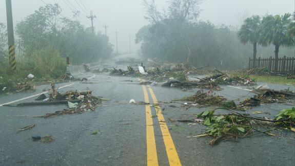 Typhoon Podul aftermath in Taitung