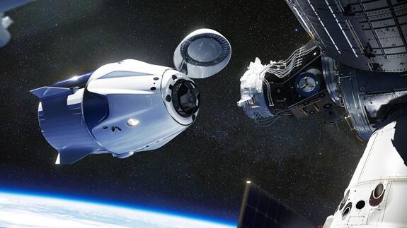 NASA SpaceX CRS-33 rendezvous and docking mission at ISS