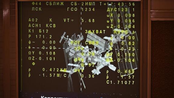 Opening of hatches after docking of Soyuz MS-28 spacecraft with ISS