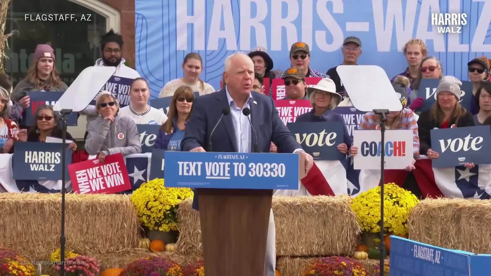 'Not just next four years but generations to come' - VP candidate Walz ...