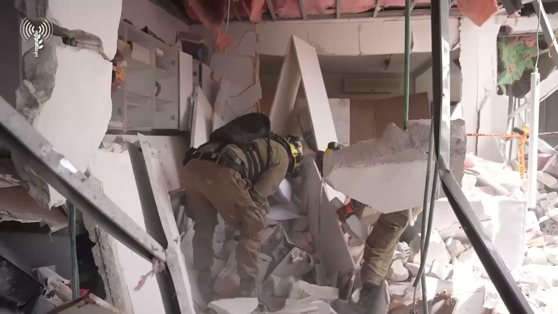 Home Front Command responders at site following recent attack in ...