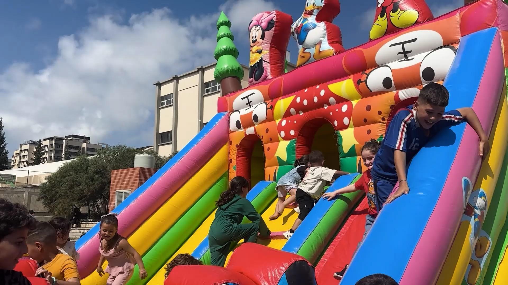 Let kids be kids - Beirut school shelter brings joy to displaced ...