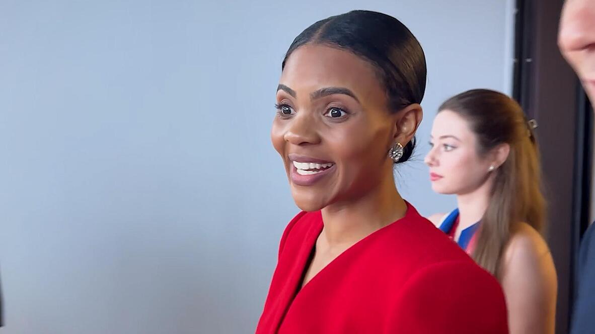 candace owens red dress CANDACE OWENS - I'm NOT running for president! - US star commentator at  Russia's SPIEF