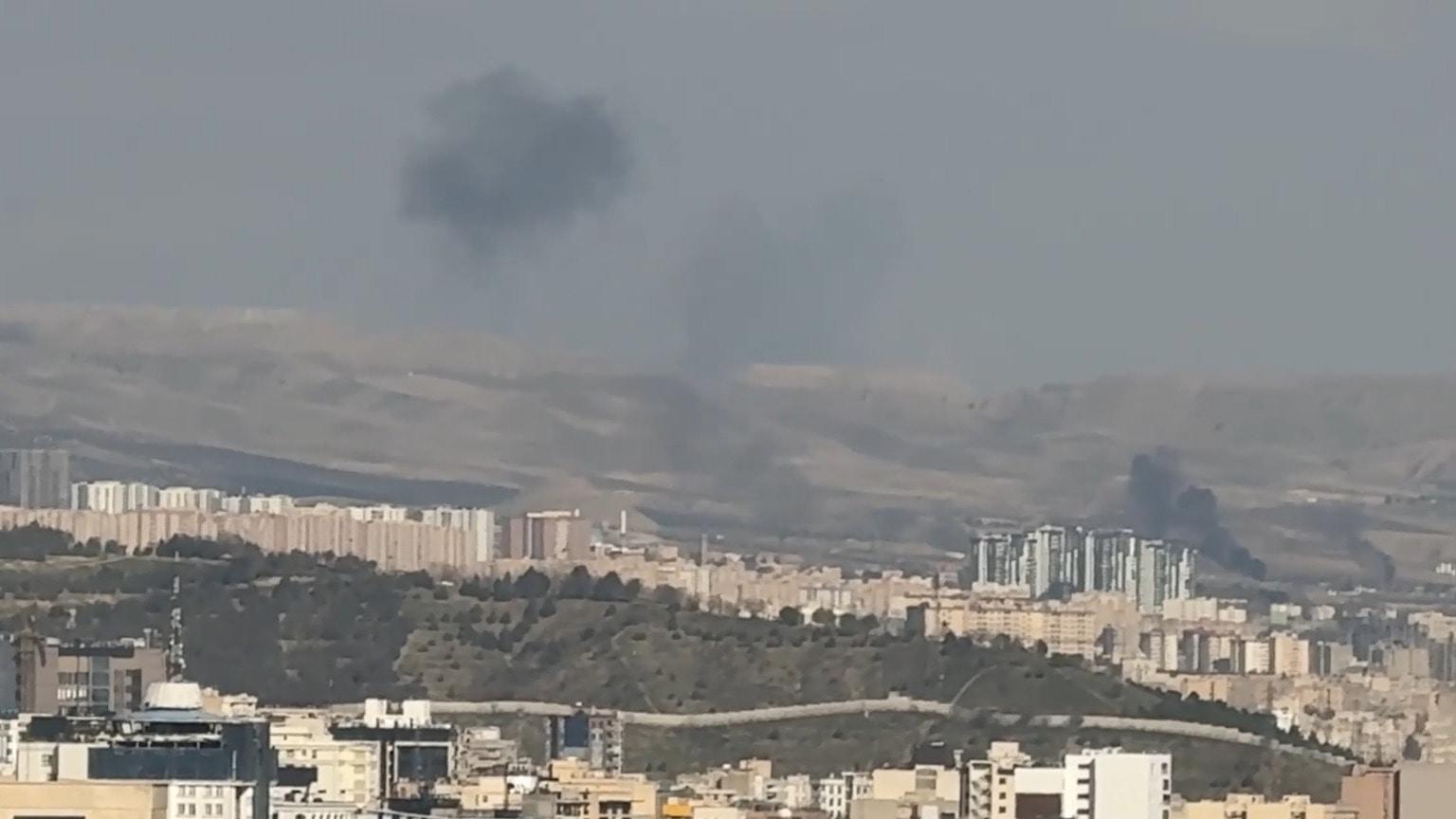 Battlefield Tehran - Black smoke rises over Iranian capital after fresh ...