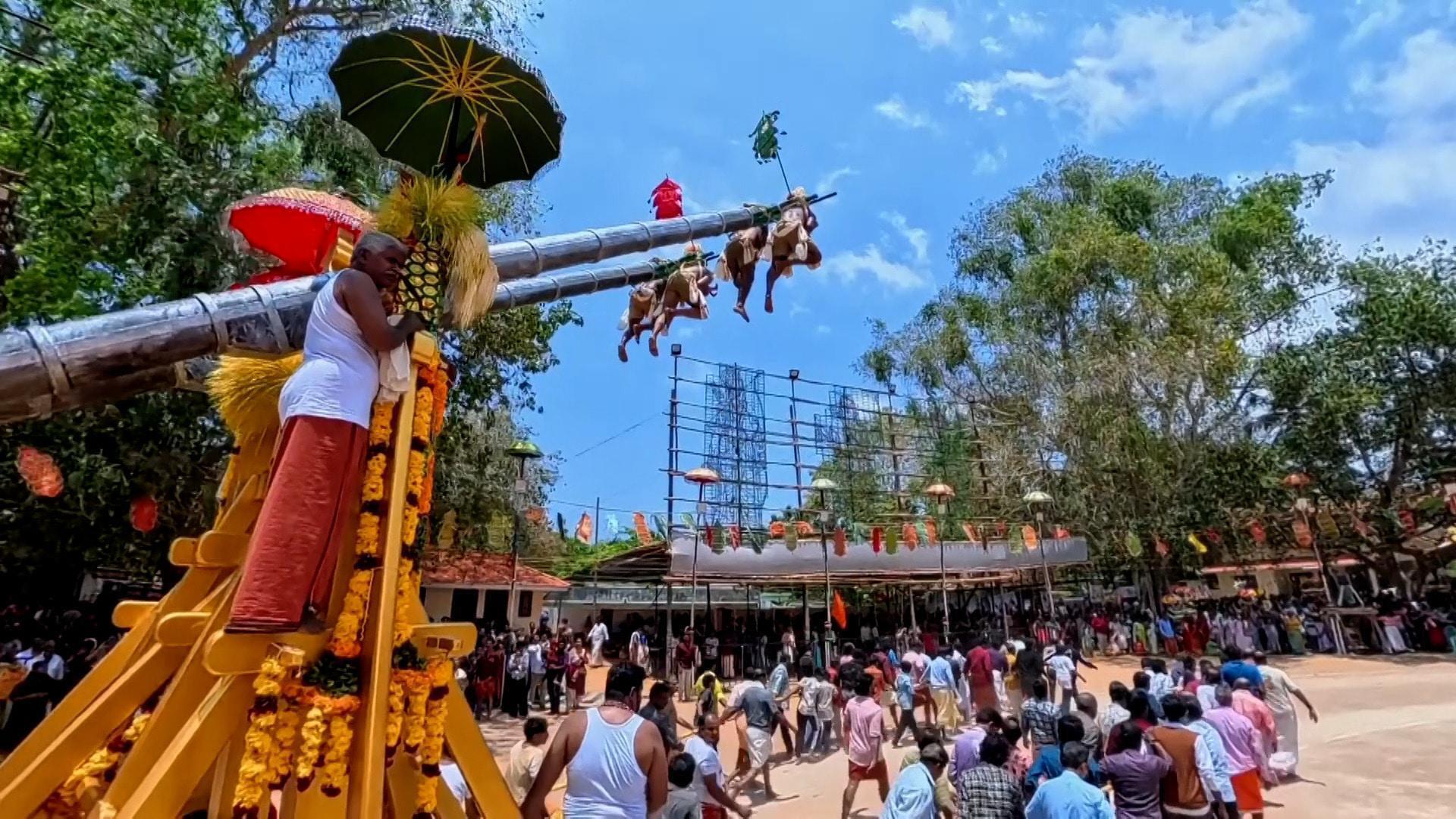 High hopes – 1,500 babies hoisted by 12-metre cranes in bizarre temple ...