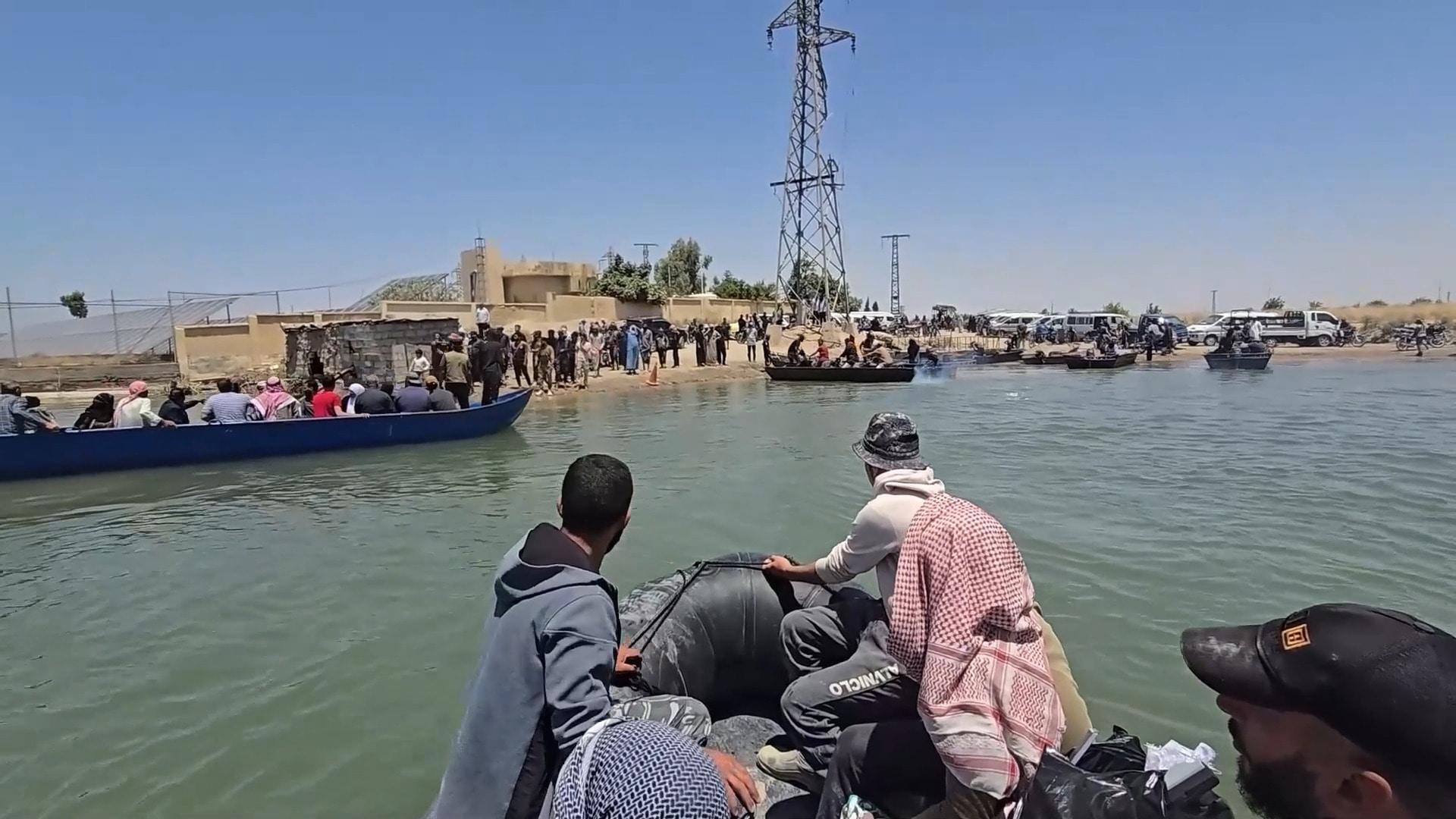 'Intolerably exhausting' - Residents in Eastern Syria rely on boats ...
