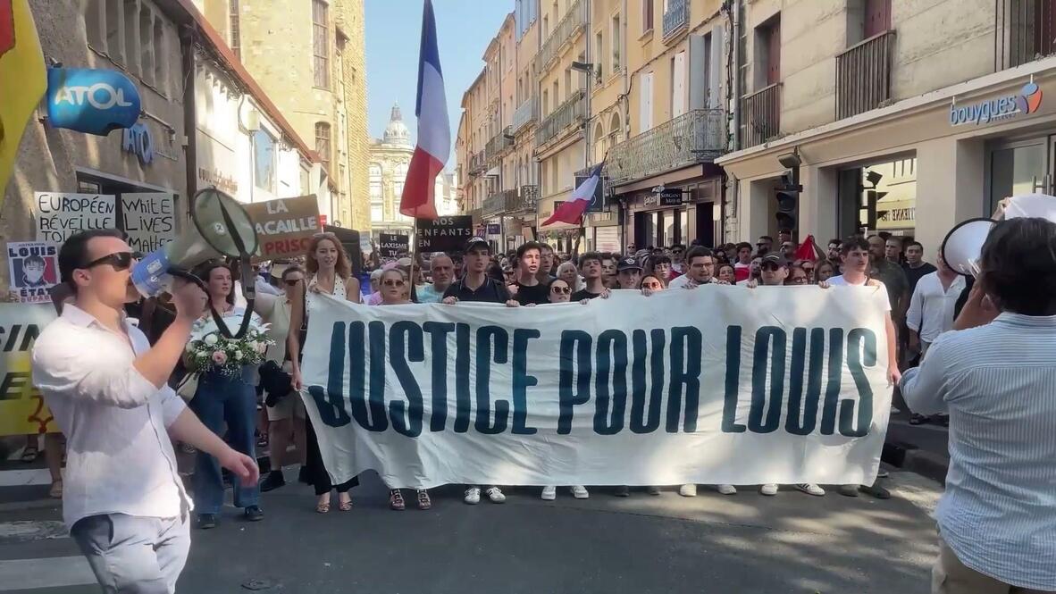 He's one of too many' - Demonstrators march in Narbonne to demand justice  for French teen beaten to death in ambush | Video Viory