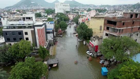 'I have never seen such flooding' - Northwestern India's Ajmer submerged after day and night of relentless rainfall