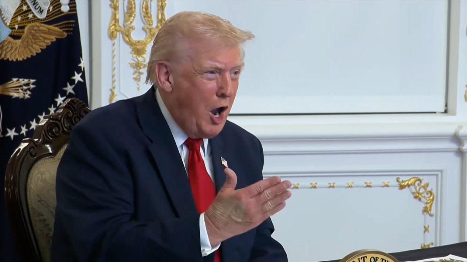 You can't use the word 'Indian' anymore! - Trump does 'chop' for Mohawk ...