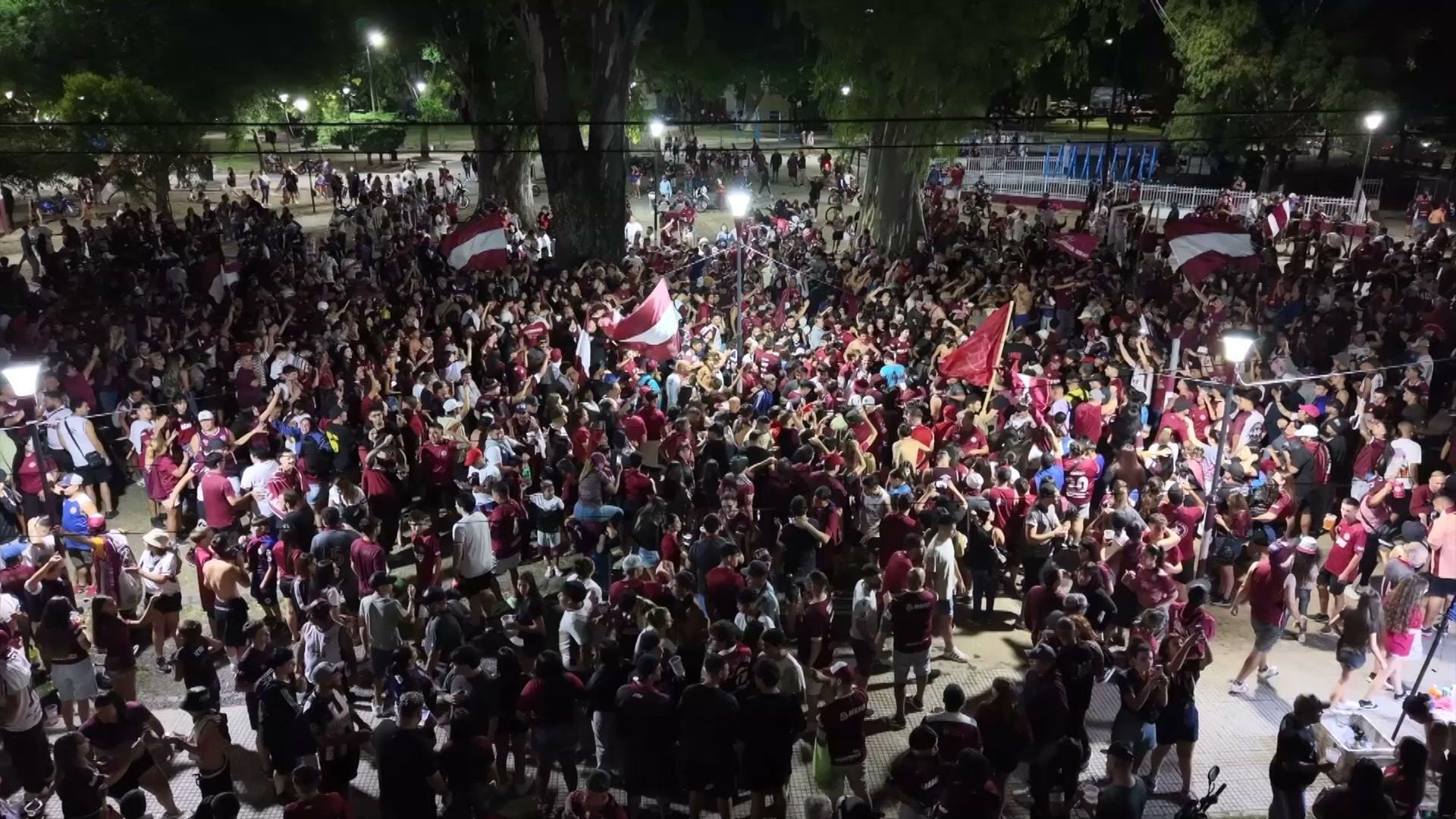 Lanus fans take to streets to celebrate after Argentines beat Brazil’s ...