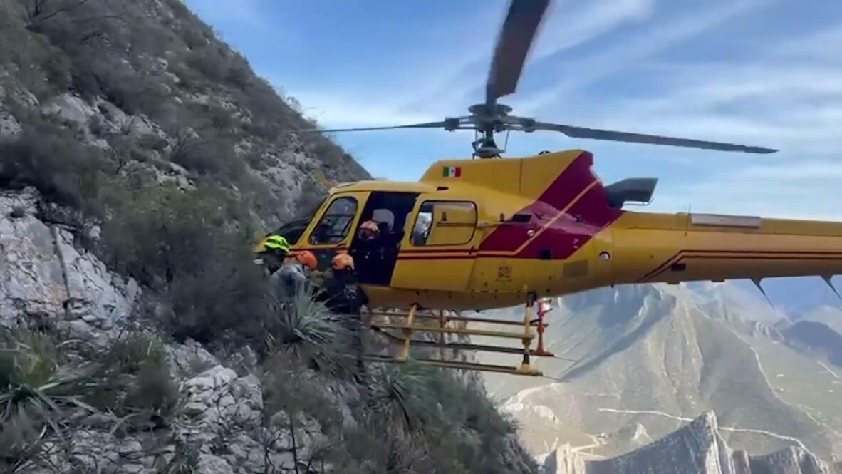 Rescue mission - Mexico's Civil Protection conducts aerial operations ...