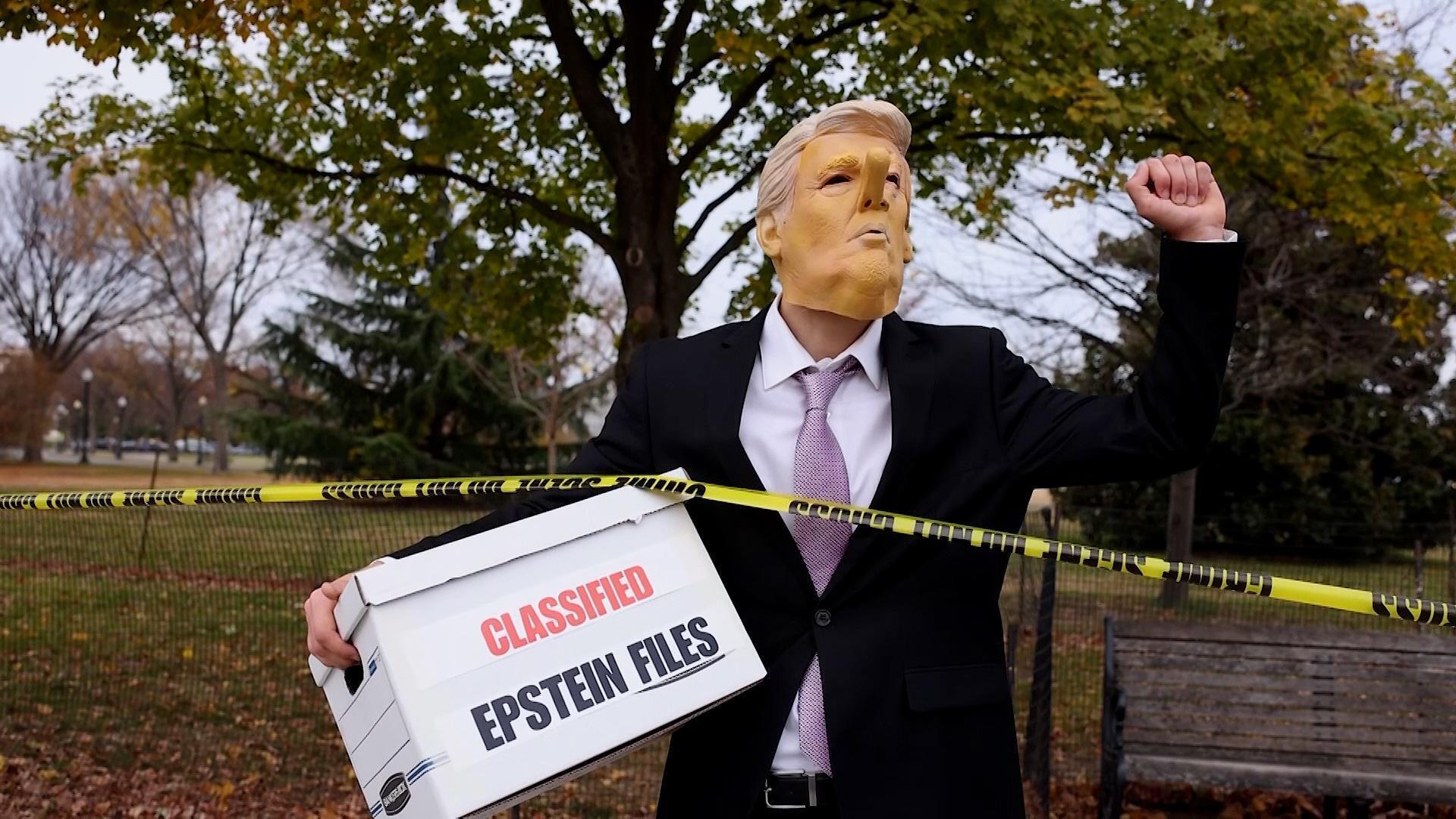 'Trump must go!' Protesters wrap crime scene tape around White House