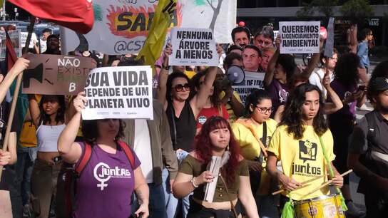 'Devastation Bill' - Sao Paulo protesters rally against controversial environmental licensing legislation, demanding Lula's veto 