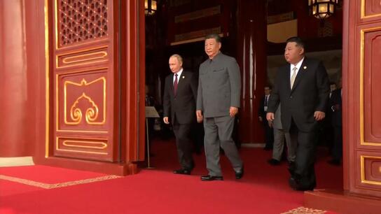 Take a seat - Xi, Kim, Putin, world leaders on watching tower for V-Day Parade