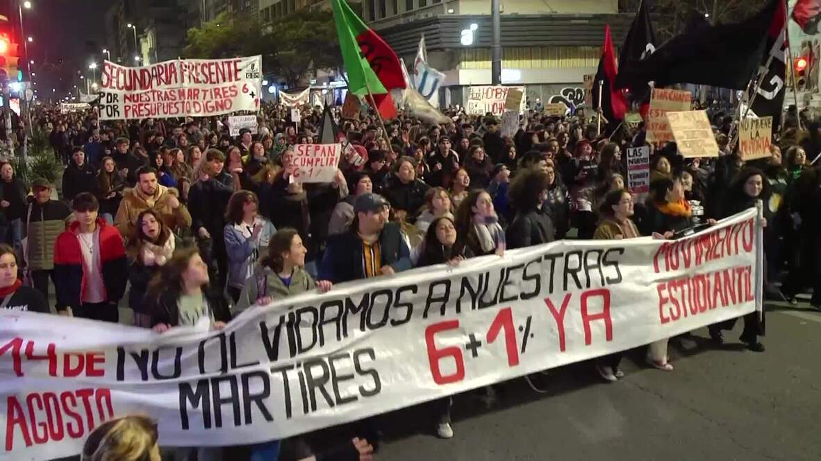 'Killed for fighting for their rights' - Hundreds of students march in ...