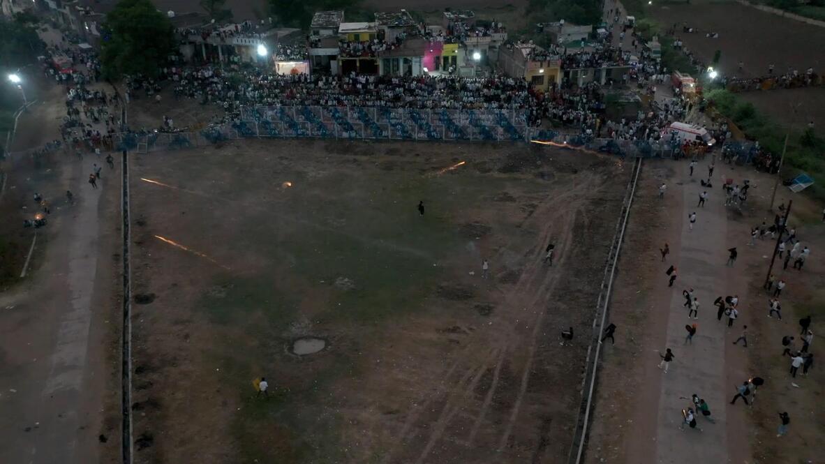 Post-Diwali mayhem - Fiery Hingot War festival leaves dozens injured in ...