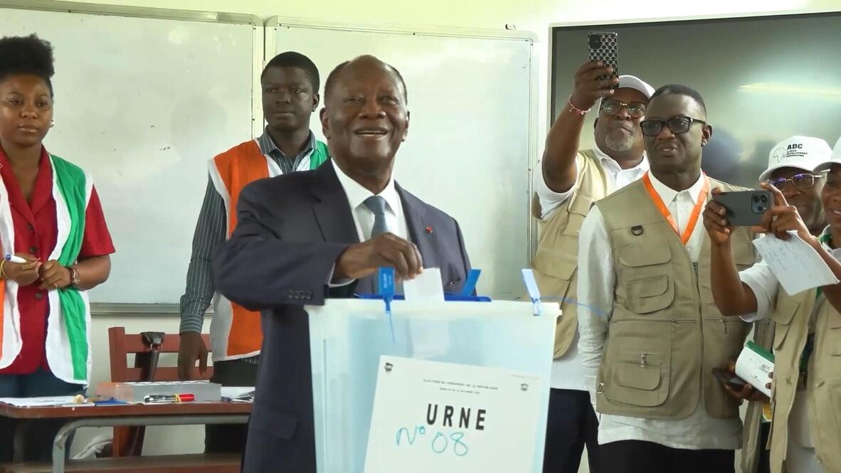 'Go and vote!' - Ivory Coast Pres Ouattara casts ballot in Cocody ...
