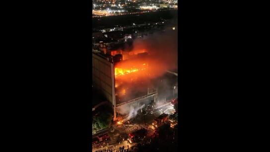 Deadly inferno - At least 61 killed in huge blaze at newly-opened shopping centre in Iraq
