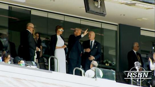 White House cameo - President Trump and First Lady take the spotlight at FIFA Club World Cup final in New Jersey