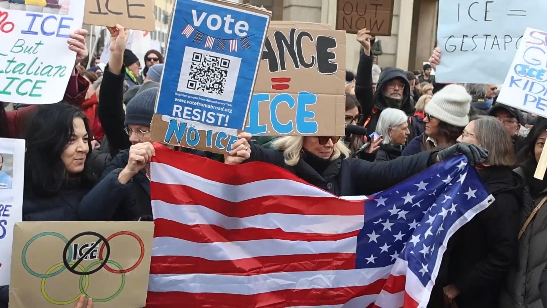 On thin ICE! - Massive crowd rallies in Milan to protest against ...